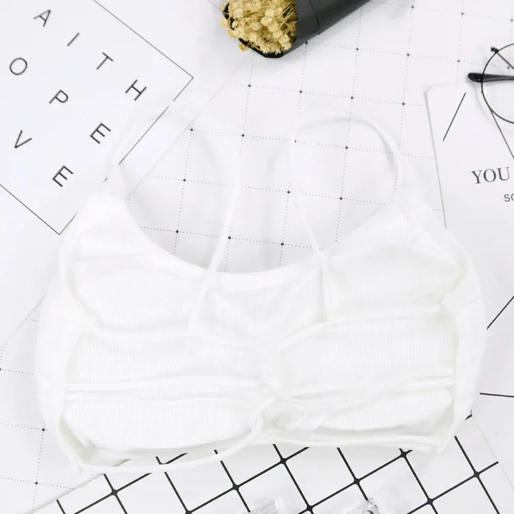 Cralom Strappy Yoga Sports Bra: Stylish Comfortable Workout Top for Women