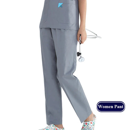 Cralom Cargo Scrub Pant with Full Elastic Waistband & Drawstring