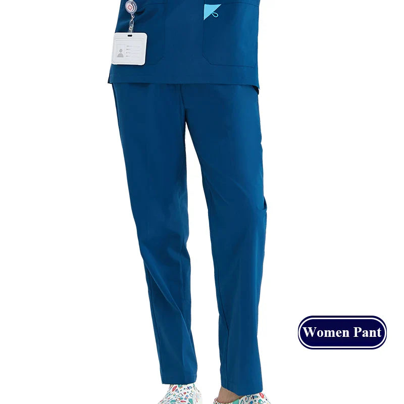 Cralom Cargo Scrub Pant with Full Elastic Waistband & Drawstring