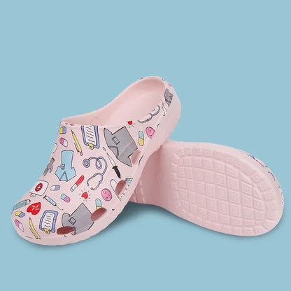Cralom Women's Classic Nurse Clogs Outdoor Slippers