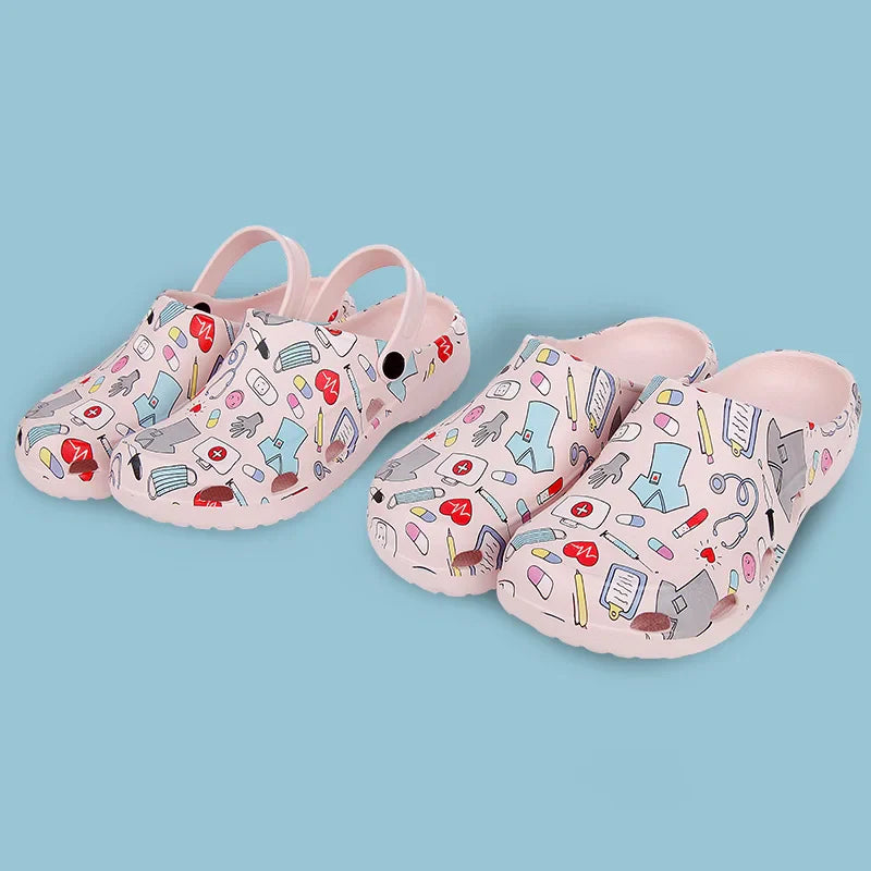 Cralom Women's Classic Nurse Clogs Outdoor Slippers
