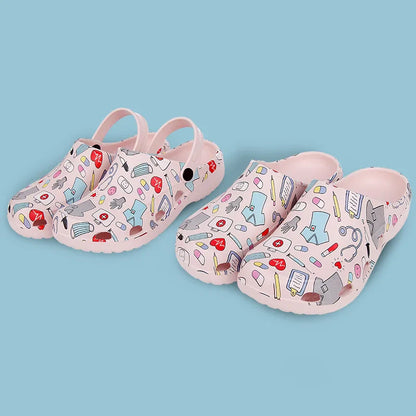 Cralom Women's Classic Nurse Clogs Outdoor Slippers
