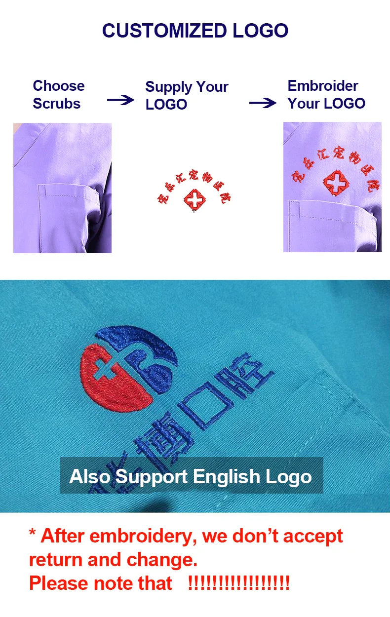 Cralom Blue Embroidered Logo Minimalist Sample