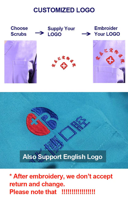 Cralom Blue Embroidered Logo Minimalist Sample