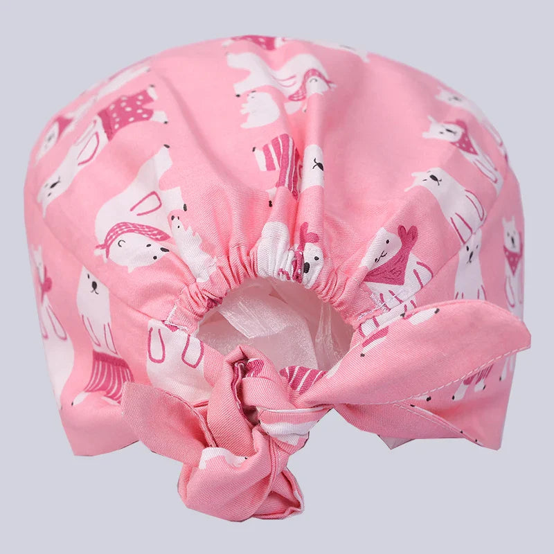 Cralom Cotton Scrub Cap for Men and Women