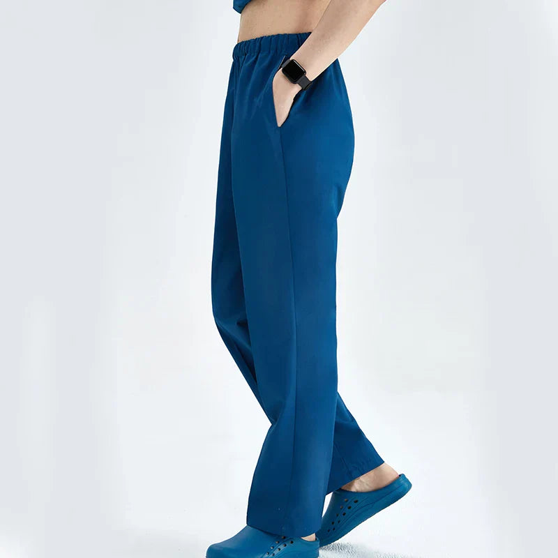 Cralom Cargo Scrub Pant with Full Elastic Waistband & Drawstring