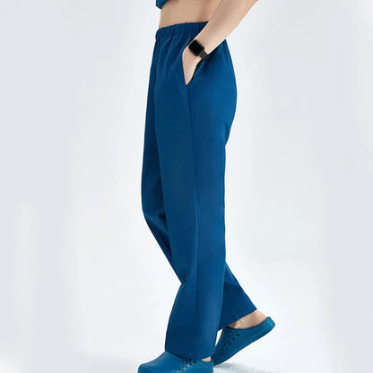 Cralom Cargo Scrub Pant with Full Elastic Waistband & Drawstring