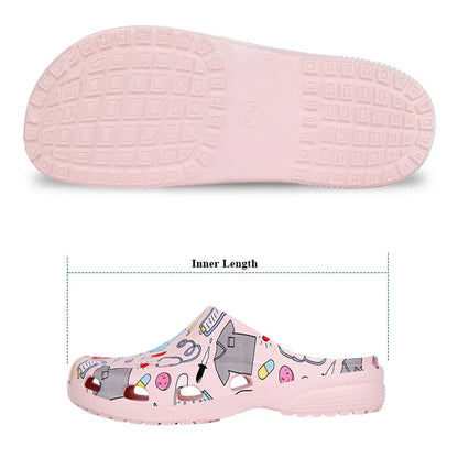 Cralom Women's Classic Nurse Clogs Outdoor Slippers