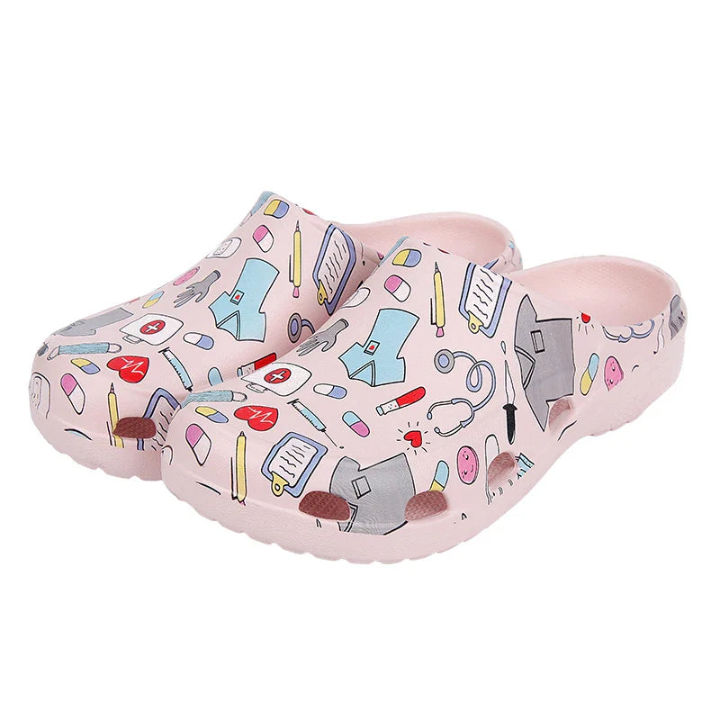Cralom Women's Classic Nurse Clogs Outdoor Slippers