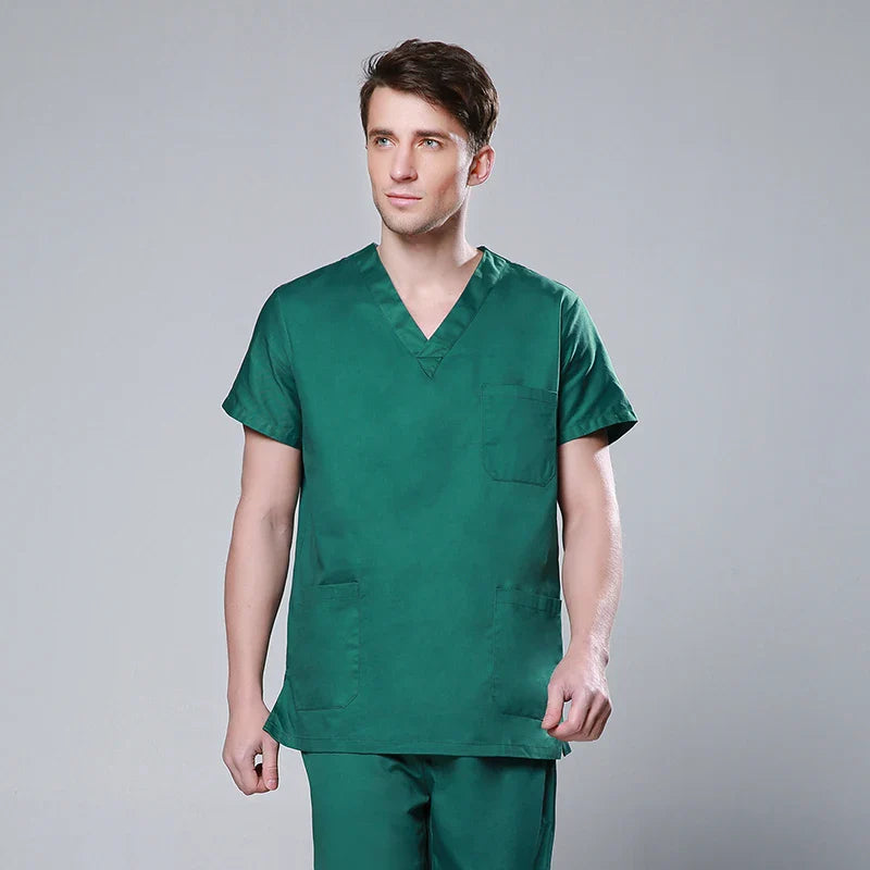 Cralom V-Neck Scrub Set for Healthcare Professionals
