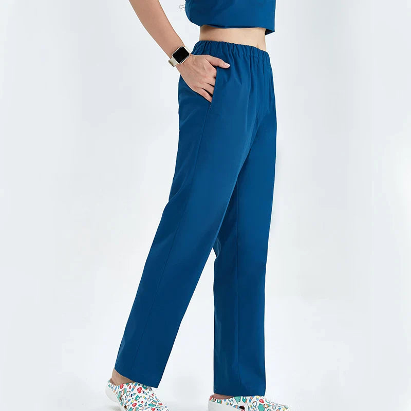 Cralom Cargo Scrub Pant with Full Elastic Waistband & Drawstring