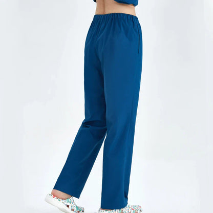 Cralom Cargo Scrub Pant with Full Elastic Waistband & Drawstring