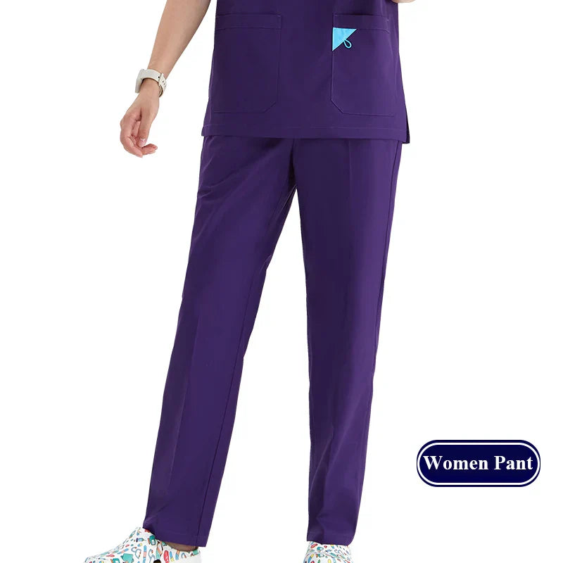 Cralom Cargo Scrub Pant with Full Elastic Waistband & Drawstring