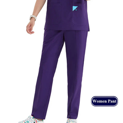 Cralom Cargo Scrub Pant with Full Elastic Waistband & Drawstring