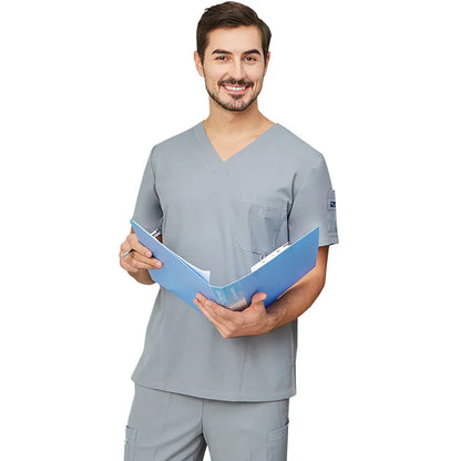 Cralom Surgeon Scrub Set: 11-Pocket Anti-Static Hospital Uniform
