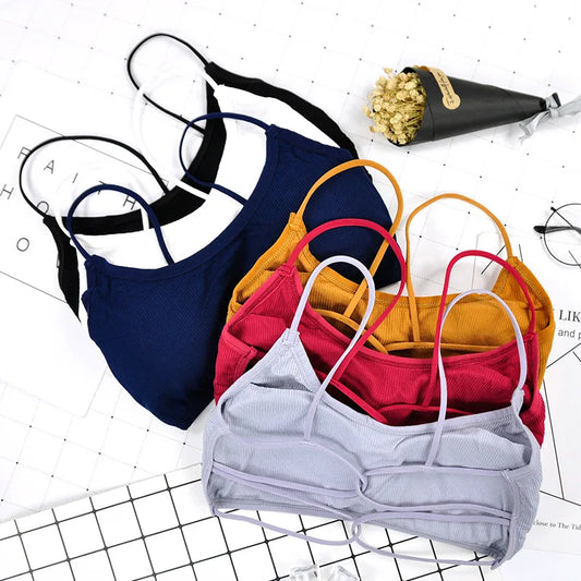Cralom Strappy Yoga Sports Bra: Stylish Comfortable Workout Top for Women