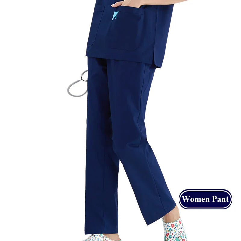 Cralom Cargo Scrub Pant with Full Elastic Waistband & Drawstring