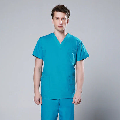Cralom V-Neck Scrub Set for Healthcare Professionals