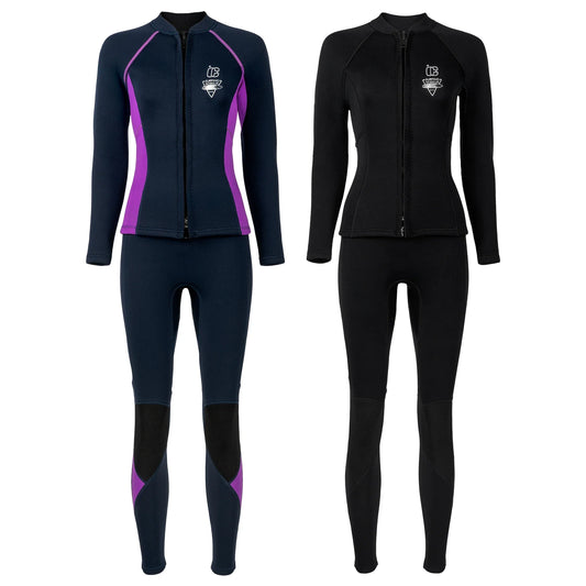 Cralom 3MM Neoprene Split Wetsuit Set for Diving and Surfing