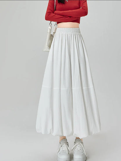 Cralom High Waist A Line Lantern Skirt - 2025 New Collection