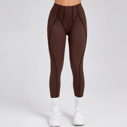 Cralom High Waist Yoga Leggings for Women - Peach Hip Raise Fitness Pants