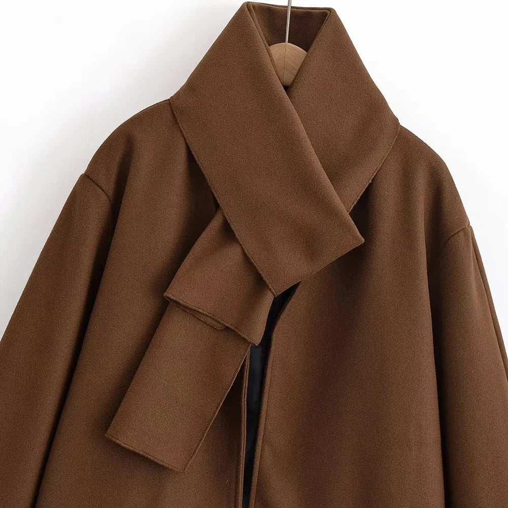 Cralom V Neck Minimalist Casual Jacket for Women