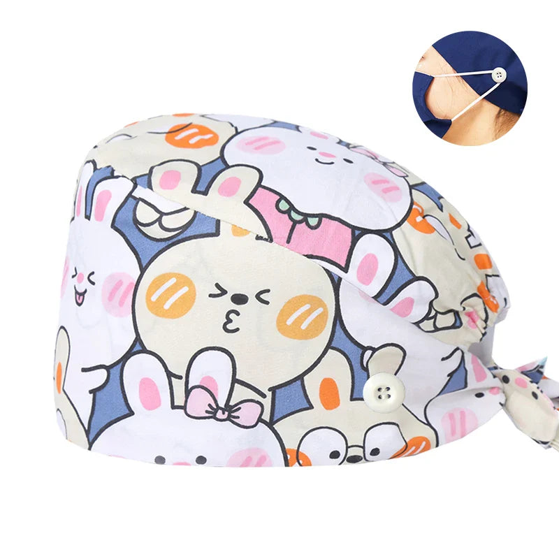 Cralom Surgical Scrub Cap for Medical Nurse Work Hat