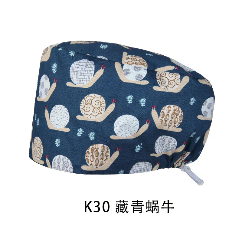 Cralom Unisex Cotton Scrub Cap: Premium Tieback Surgeon Hat