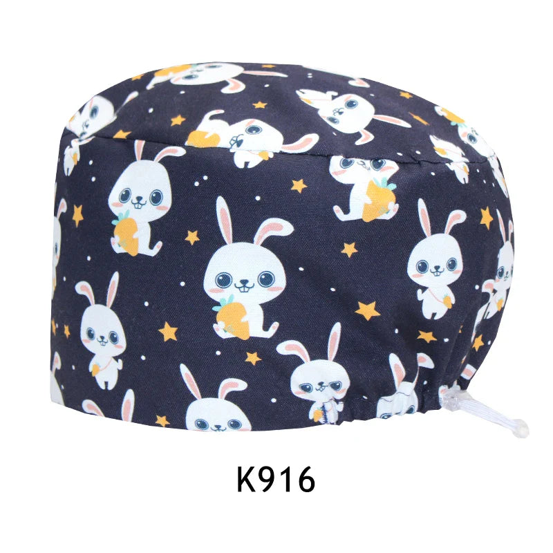 Cralom Cotton Medical Skullcap for Surgical Scrub and Nursing