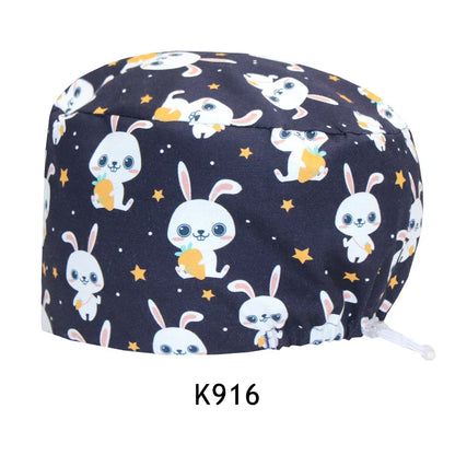Cralom Cotton Medical Skullcap for Surgical Scrub and Nursing