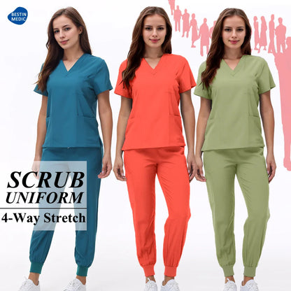 Cralom Women's Nurse Scrubs Set - Comfortable Medical Uniforms