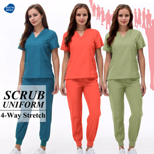 Cralom Women's Nurse Scrubs Set - Comfortable Medical Uniforms
