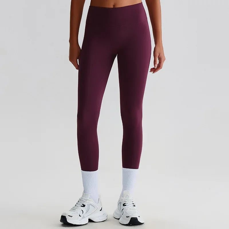 Cralom Seamless High Waist Yoga Pants for Running Outdoor Workout