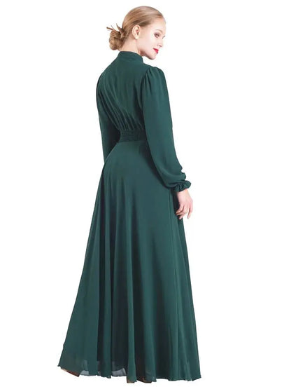 Ramadan Chiffon Abaya Dubai Kebaya by Cralom - Muslim Women's Prayer Dress