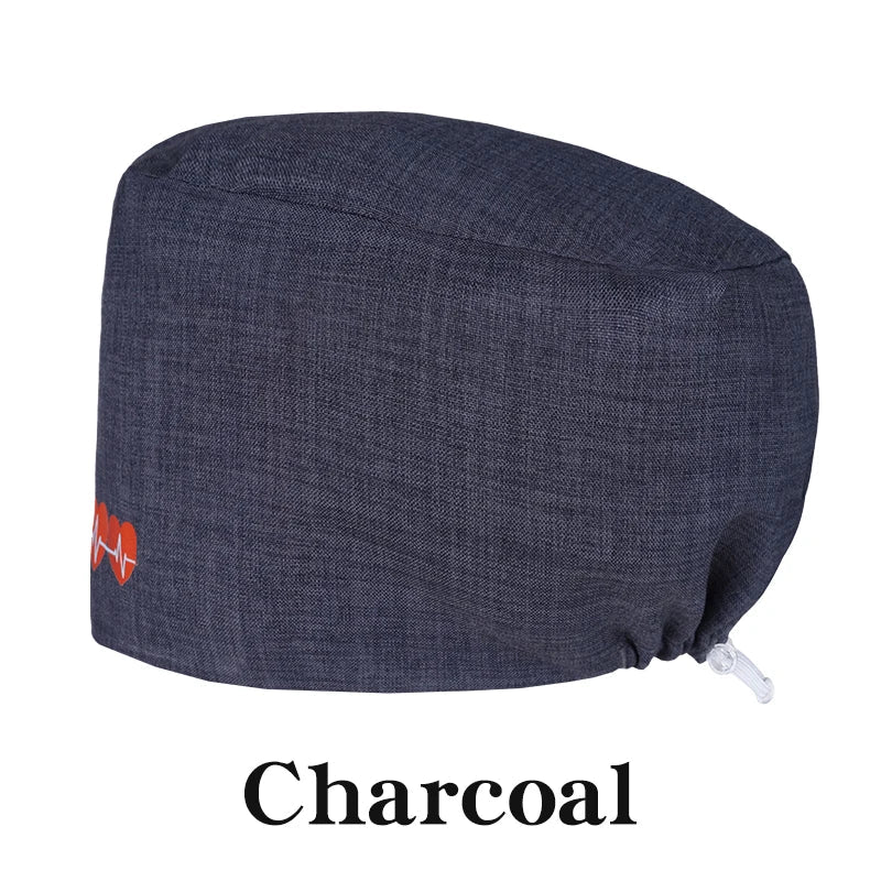 Cralom Dentist Scrub Caps | Soft Unisex Nursing Hats for Long Hair