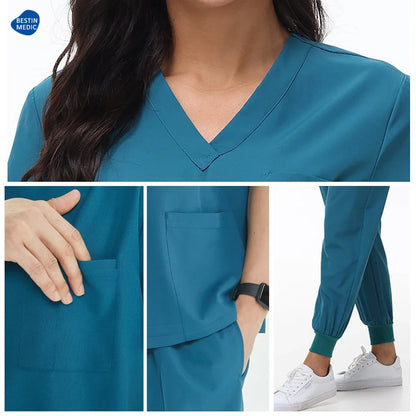 Cralom Women's Nurse Scrubs Set - Comfortable Medical Uniforms