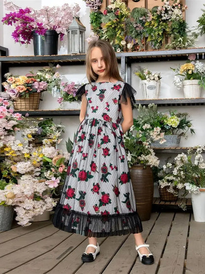 Cralom Ramadan Satin Abaya Kids Girl Islamic Dress Modest Kebaya Robe