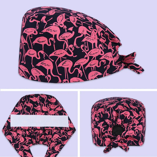 Cralom Cotton Nurse Pet & Beauty Salon Cleaning Caps.