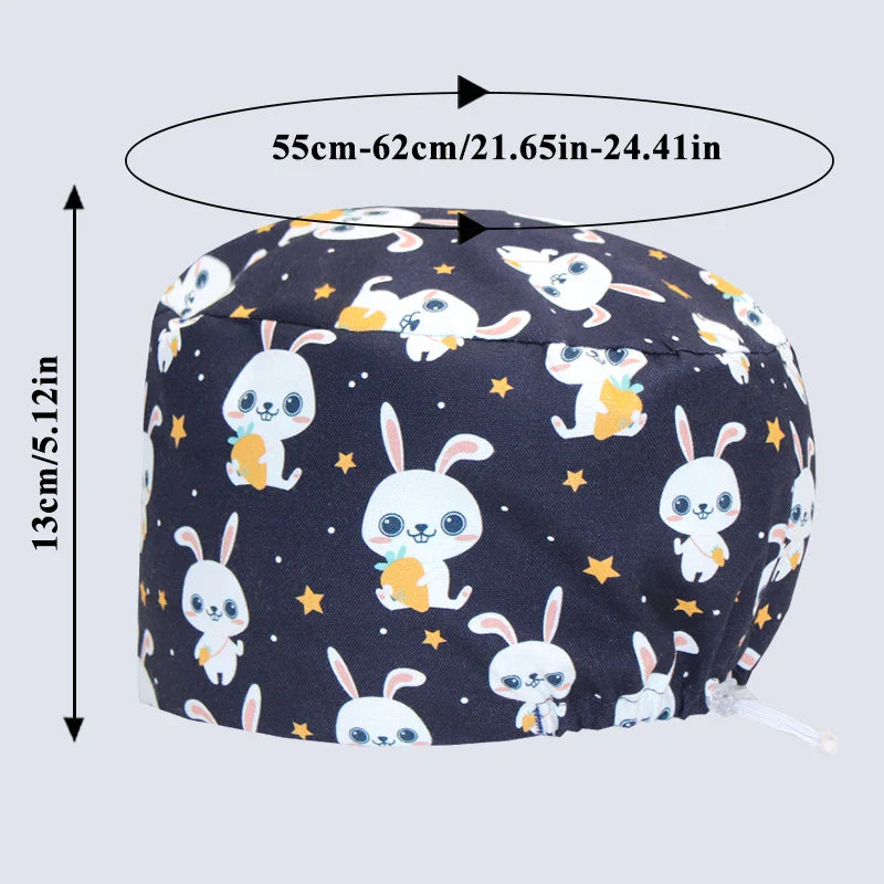 Cralom Cotton Medical Skullcap for Surgical Scrub and Nursing