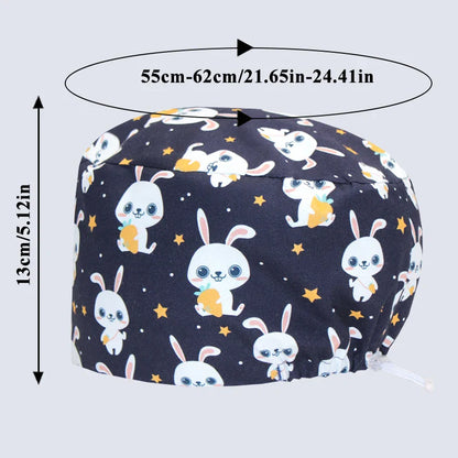 Cralom Cotton Medical Skullcap for Surgical Scrub and Nursing
