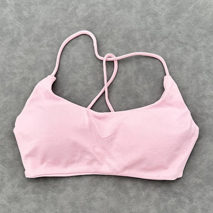 Cralom Quick Dry Halter Yoga Sports Bras for Women: Impact Crop Tops Gym Fitness Vests