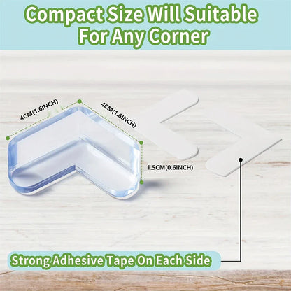 Cralom Baby Corner Protection Strip (10pcs) - Childproofing Furniture and Table Corners