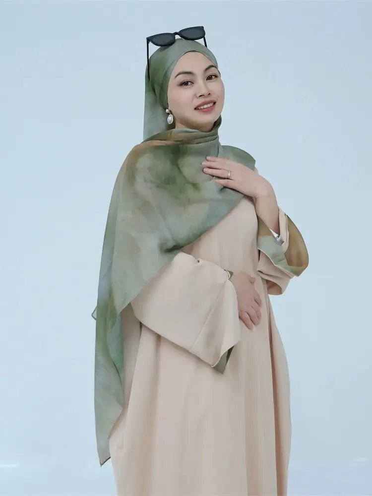 Cralom Ramadan Eid Kebaya Set Abaya Kaftan Modest Hijab Dress