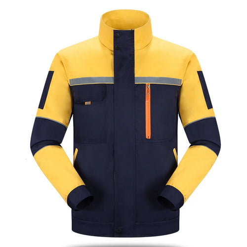 Cralom Reflective Strip Men's Workwear for Construction, Auto Repair & Factory Labor Protection