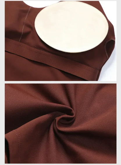 Cralom Nude Yoga Top with Detachable Chest Pads and Crossover Back