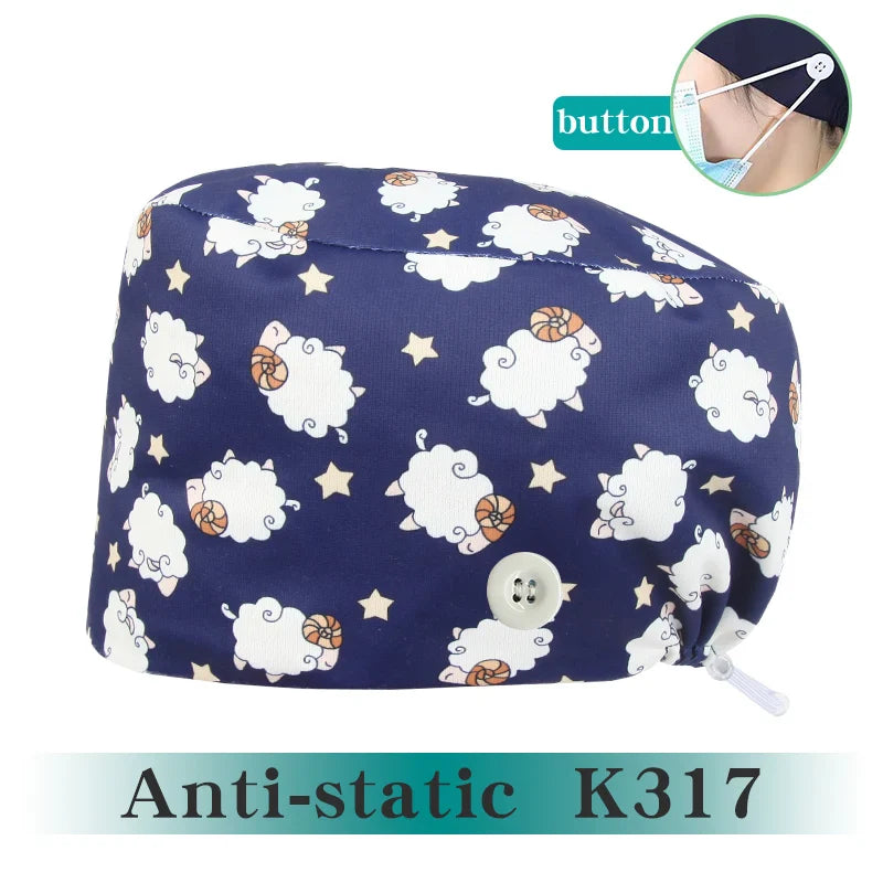 Cralom Silky Surgeon Cap Soft Scrub Hat for Medical Professionals