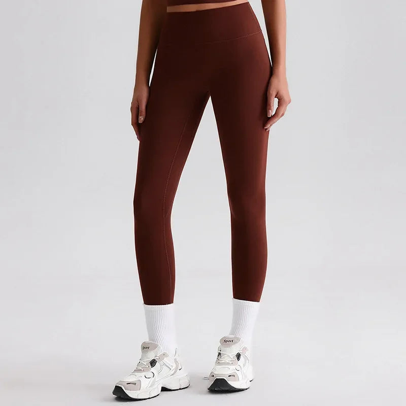 Cralom Seamless High Waist Yoga Pants for Running Outdoor Workout