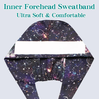 Cralom Starry Sky Healthcare Scrub Cap