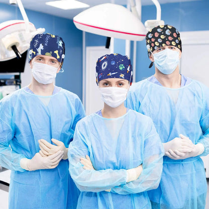 Cralom Cotton Surgical Hat for Nurses