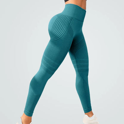 Cralom High Waist Hip Lifting Yoga Pants Running Leggings